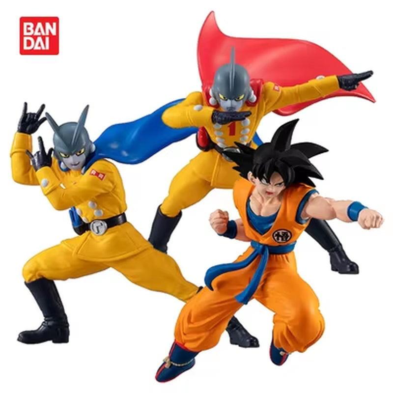 Genuine Gashapon Dragon Ball Super HG Action Figures: Golden Vegetto, Trunks, Mai, Android 17, Jiren, and Caulifla Models