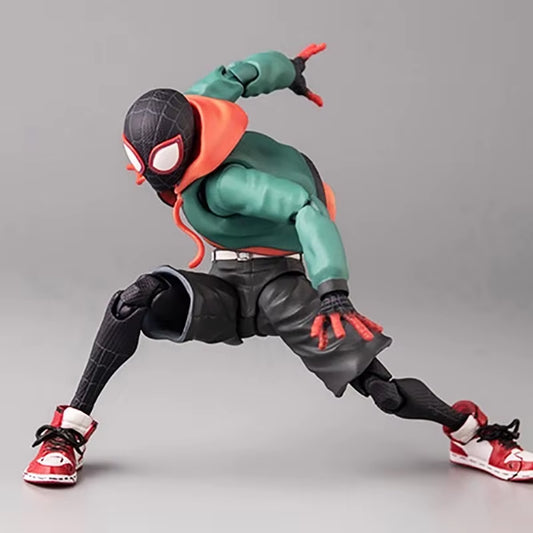 Sentinel Sv Action Spiderman Miles Morales Figure Model Marvel Spider Man into the Spider Verse Peter Miles Figurine Anime Toys