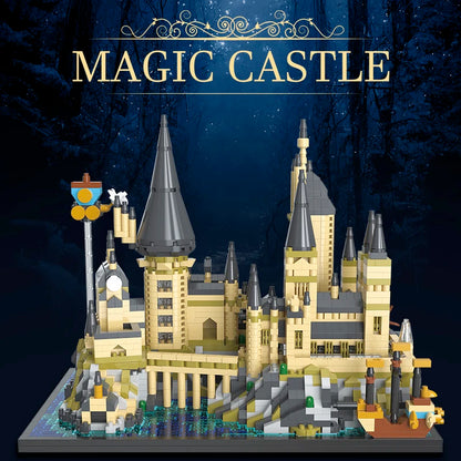 2700 + stücke Magische Welt Mittelalterliches Harry Potter Schloss MOC Bausteine ​​Modell Blöcke Spielzeug für Kinder Kinder Erwachsene 3,5mm Block Sets