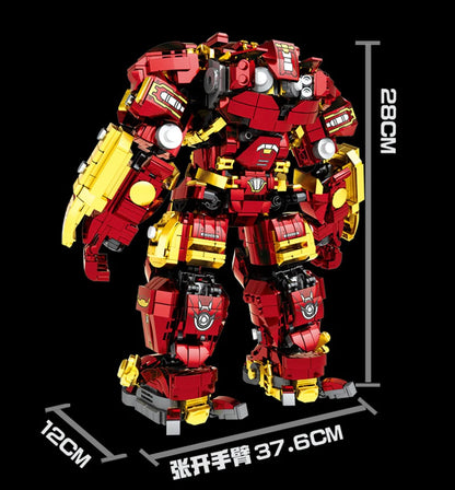 Ladrillos de superhéroes de Iron Man de Los Vengadores, modelo Hulk Buster Mecha, regalos para niños, adultos y niños