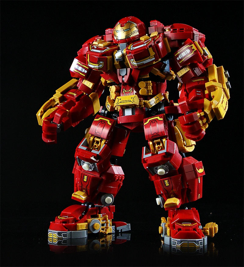 Ladrillos de superhéroes de Iron Man de Los Vengadores, modelo Hulk Buster Mecha, regalos para niños, adultos y niños