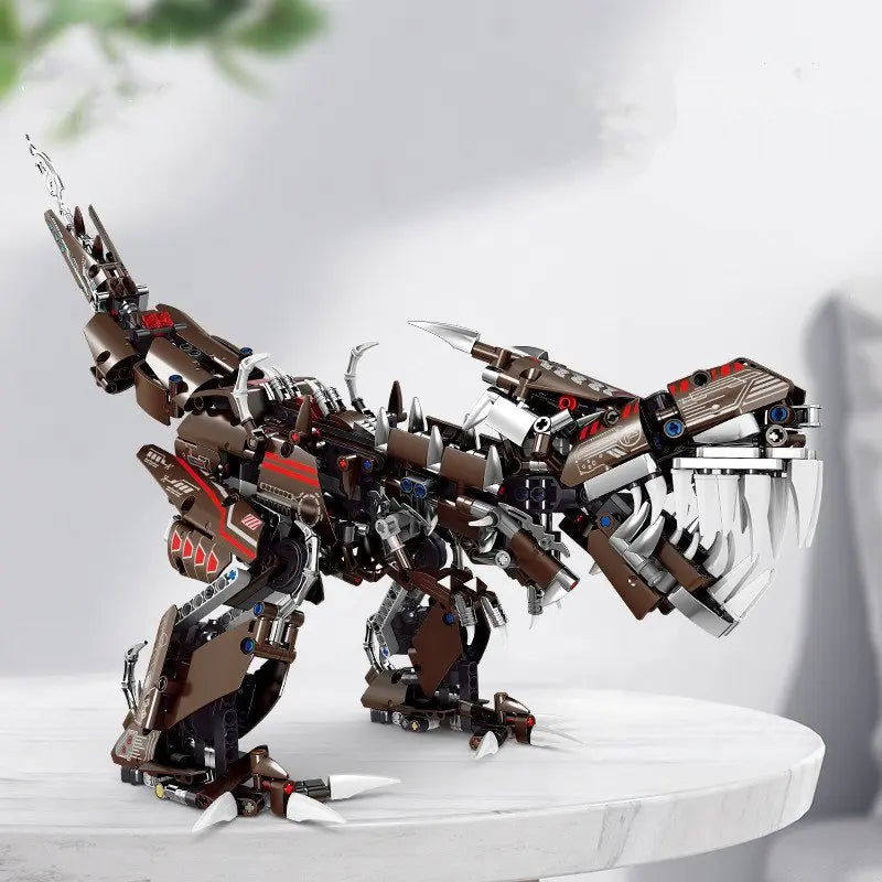 Juguete de regalo con forma de dinosaurio mech, deformable, tipo tiranosaurio rex