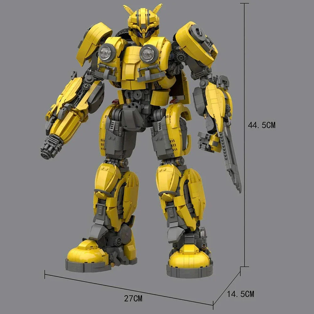 Bloques de construcción de robots de transformación Optimus Soundwave Bumblebeed de la serie creativa, juguetes de ladrillos Moc de deformación para niños, regalos