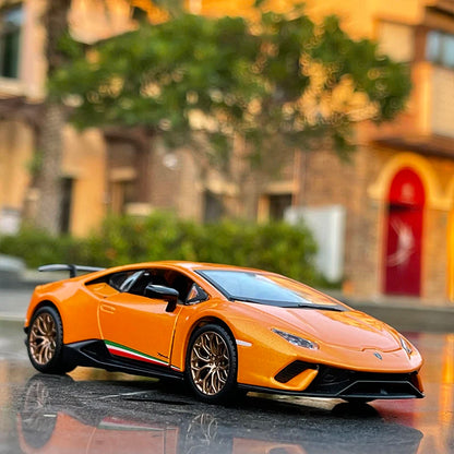 Lamborghini Huracan Performante Alloy Car Model Diecasts Metal Simulation Sound And Light