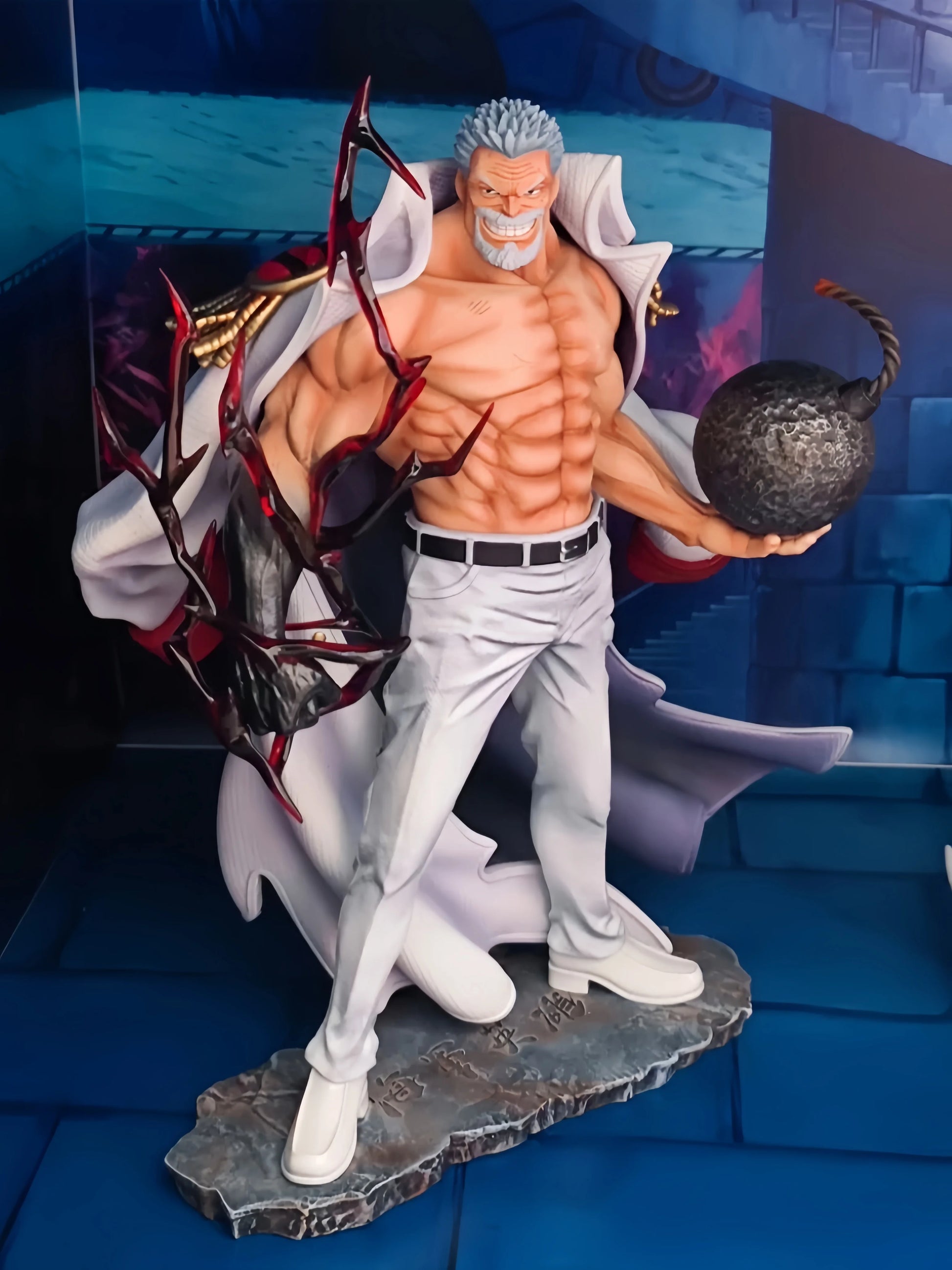 One Piece Anime Figure Monkey D Garp Standing Posture Series Model Dolls Action Figurine Pvc Collection Desktop Ornament Gift