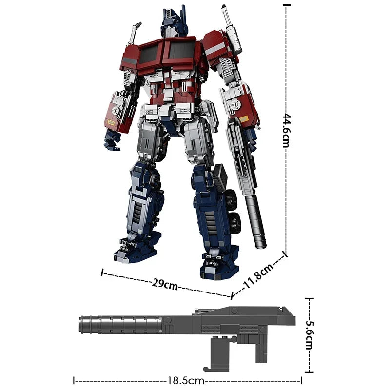 Bloques de construcción de robots de transformación Optimus Soundwave Bumblebeed de la serie creativa, juguetes de ladrillos Moc de deformación para niños, regalos