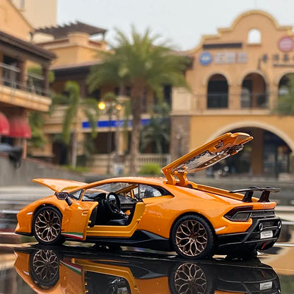 Lamborghini Huracan Performante Alloy Car Model Diecasts Metal Simulation Sound And Light