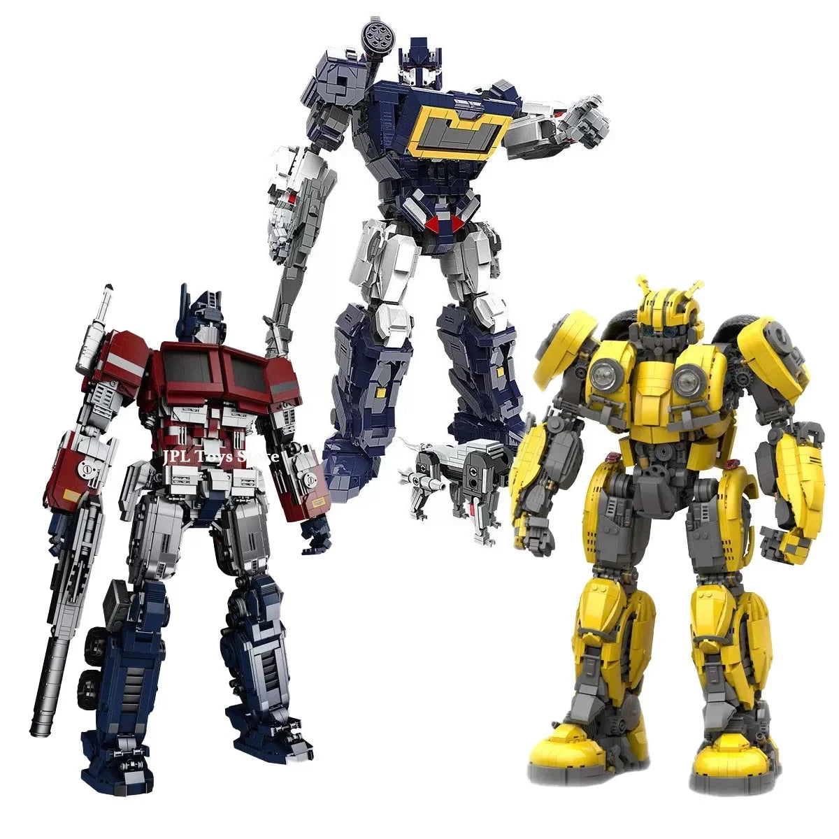 Bloques de construcción de robots de transformación Optimus Soundwave Bumblebeed de la serie creativa, juguetes de ladrillos Moc de deformación para niños, regalos