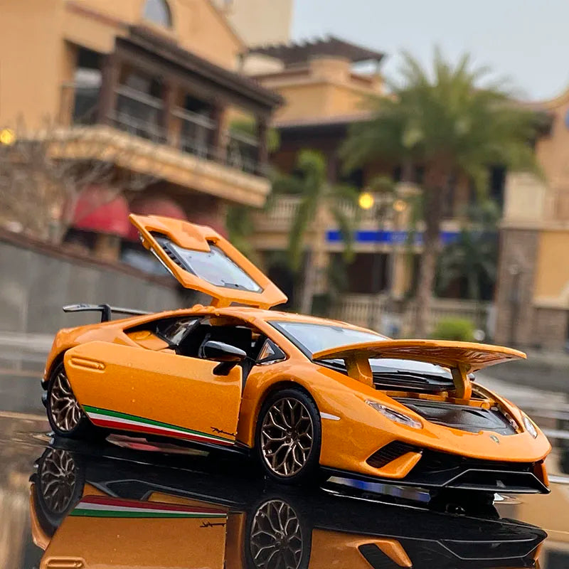 Lamborghini Huracan Performante Alloy Car Model Diecasts Metal Simulation Sound And Light