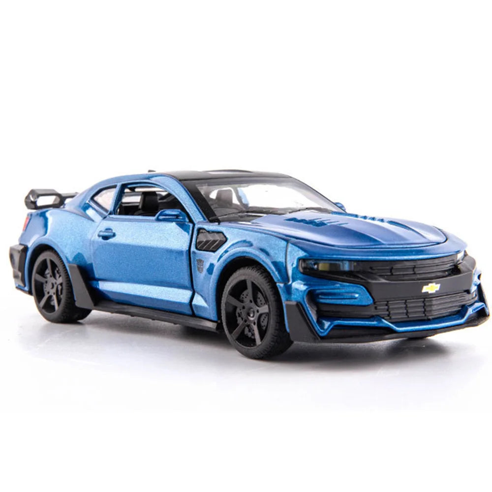 Camaro Toys Model Car Alloy Metal Diecast With 4 Door Opened Sound Light