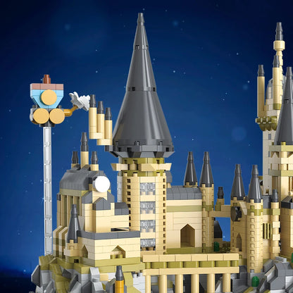 2700 + stücke Magische Welt Mittelalterliches Harry Potter Schloss MOC Bausteine ​​Modell Blöcke Spielzeug für Kinder Kinder Erwachsene 3,5mm Block Sets