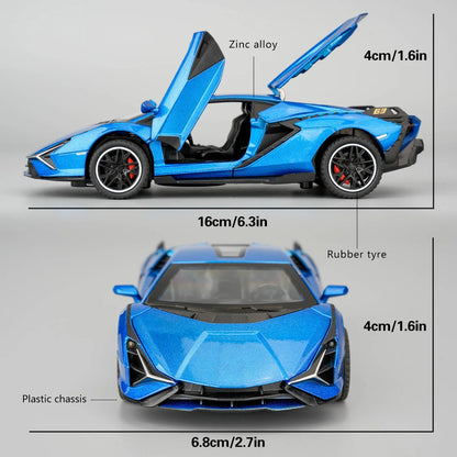 Lambo Alloy Super Car Model Sound Light