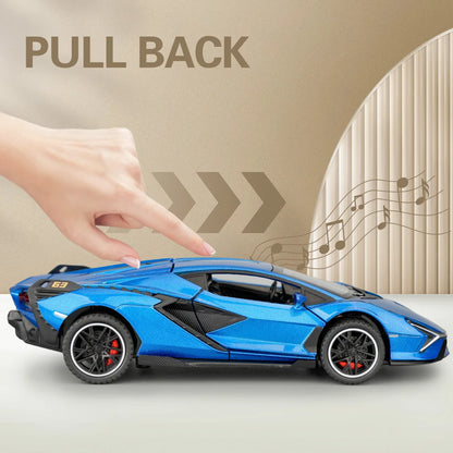 Lambo Alloy Super Car Model Sound Light