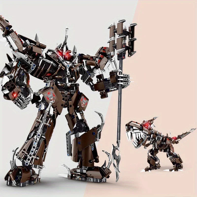 Mech 2 in 1 Form-shifting Kleine partikel baustein montage bausteine ​​spielzeug geschenk