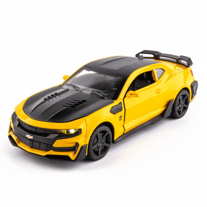 Camaro Toys Model Car Alloy Metal Diecast With 4 Door Opened Sound Light