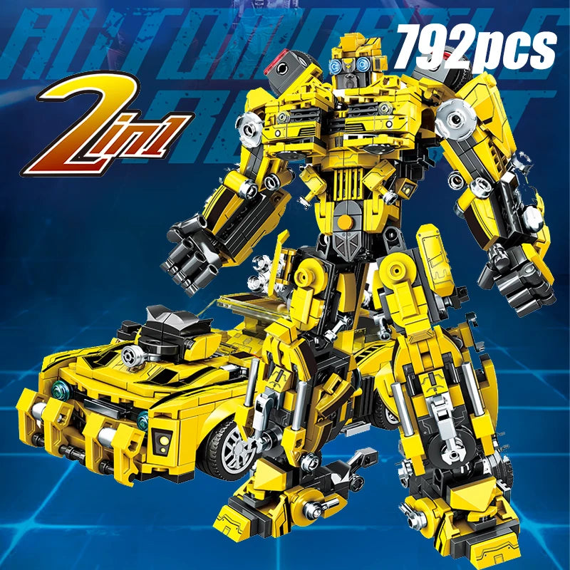 Automobile Building Bricks Sets MOC War Robot Blocks Toys