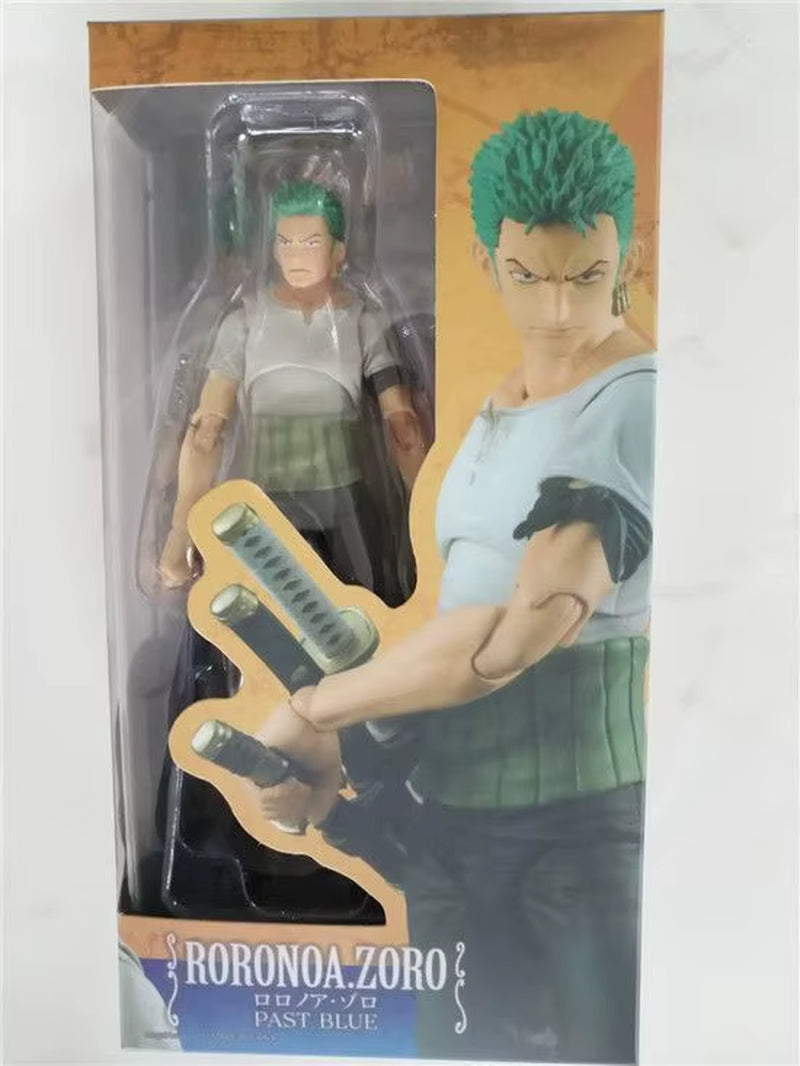 Anime One Piece Luffy Roronoa Zoro Portgas·D· Ace PVC Action Figure Toys Dolls 18Cm