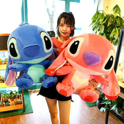 Large Size 55CM 45CM 35CM Anime Lilo and Stitch Plush Toys High Quality Stitch Plush Doll Stuffed Toys for Kids Christmas Gift