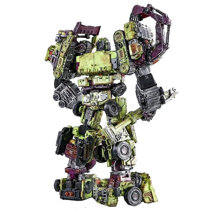 JINBAO NBK Oversize 6 in 1 Transformation Devastator Toys Boy Robot Car KO G1 Excavator Trucks Model Action Figure Kid Adult