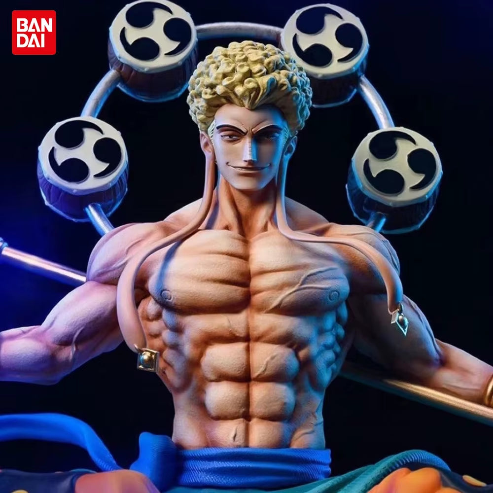 One Piece Figures Enel Action Figure Double Head Statue Anime PVC Figurine Model Collection Doll Ornaments Toys Gifts