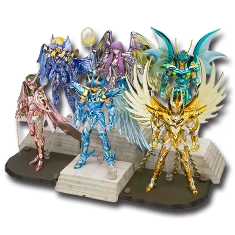 19CM Anime Saint Seiya Shiryuu Hyoga Shun Ikki Phoenix Figure Action Figures Knights of Zodiac Figures Great Toys Saint Seiya