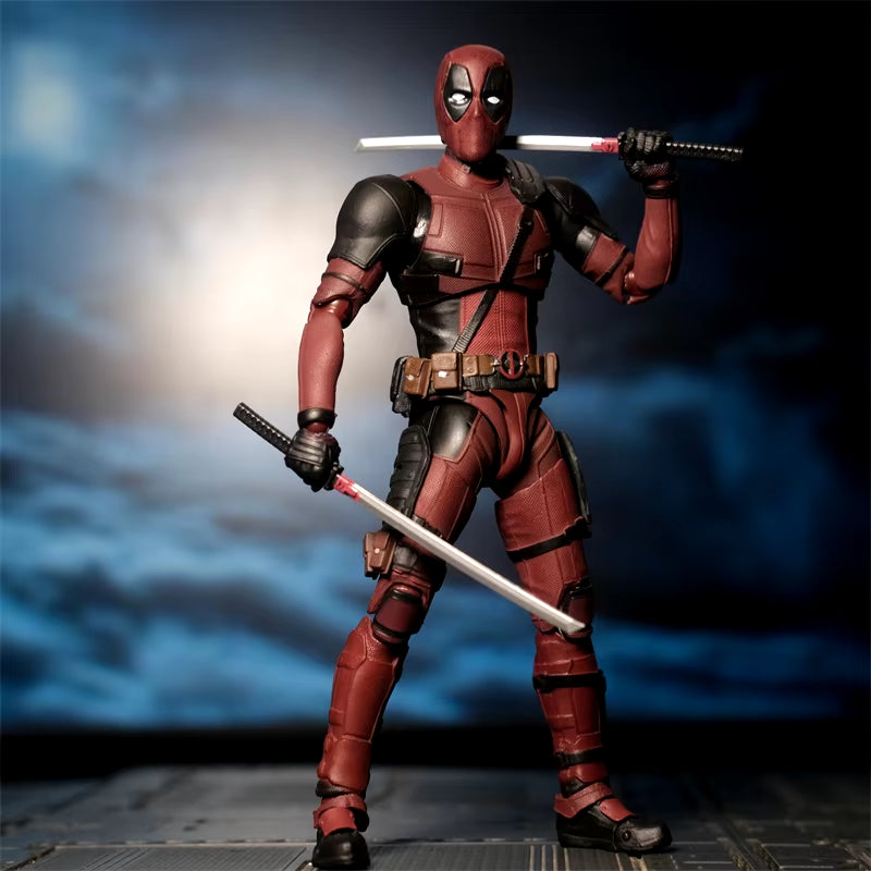 Deadpool Action Figure Deadpool & Wolverine Shfiguarts Joint Movable New Mutants Wilson Comics SHF Model Movie Toy for Kids Gift