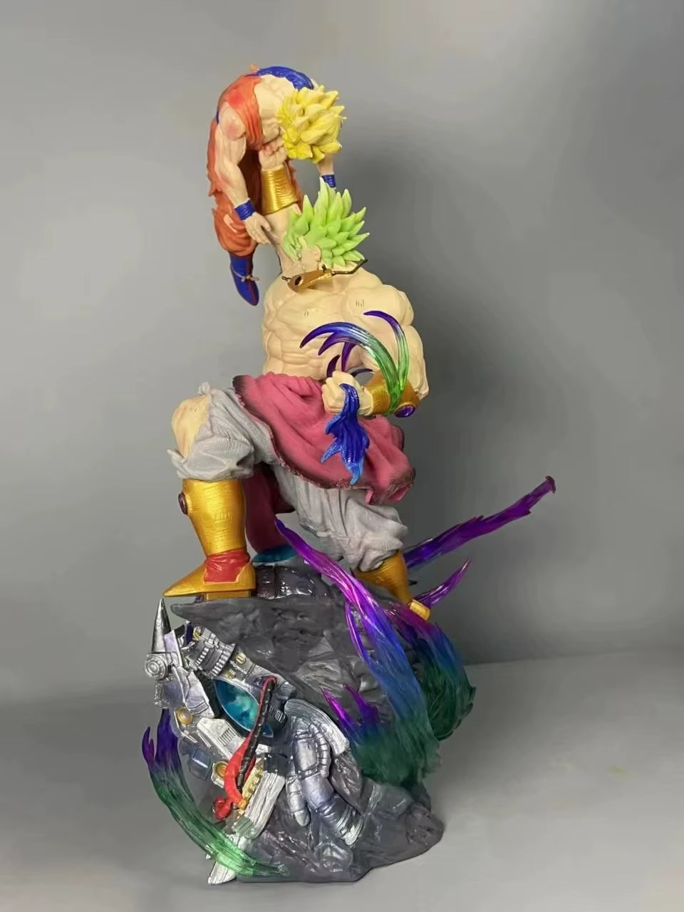 Broly vs Goku Anime Figure - Dragon Ball PVC Statue Model for Desk Collection and Gifts