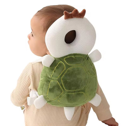 Baby Head Protector Pad Toddler Head Protection Pillow Adjustable Anti-Collision Breathable Baby Cushion Backpack Turtle Shaped