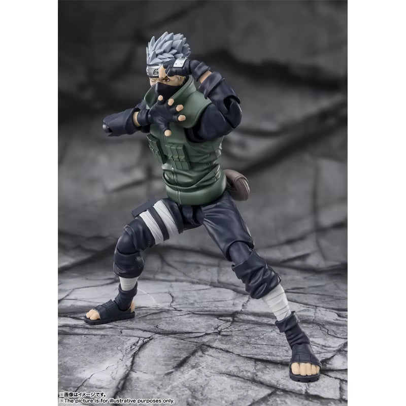 Naruto SHF Hatake Kakashi Anime Figure Shippūden Kakashi 2.0 the Hero of Sharingan Action Figure Toys Birthday Gifts Model Doll