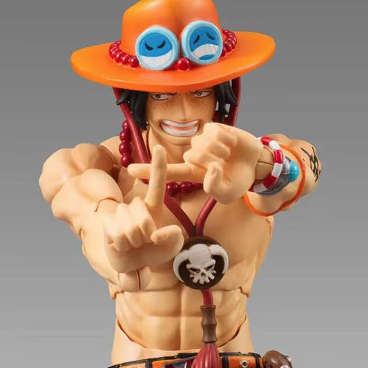 Anime One Piece 18Cm BJD Joints Moveable ACE PVC Action Figure Collection Model Toys