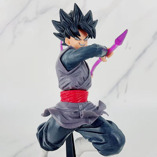 25cm Dragon Ball Super Saiyan Rose Goku Black and Zamasu Collectible PVC Statue Model for Home Decoration and Gifts