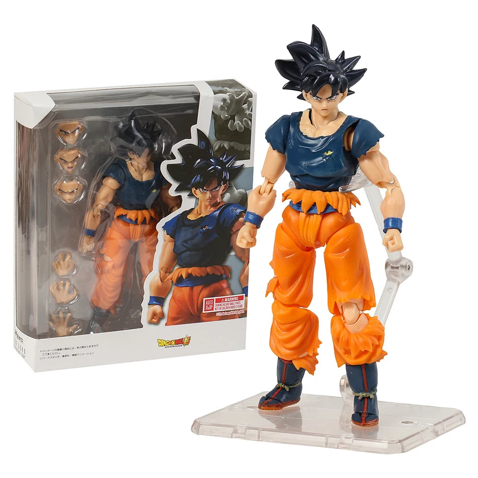 Figural SHF Dragon Ball Super Son Goku Ultra Instinc PVC Action Figure Desktop Decoration Toy