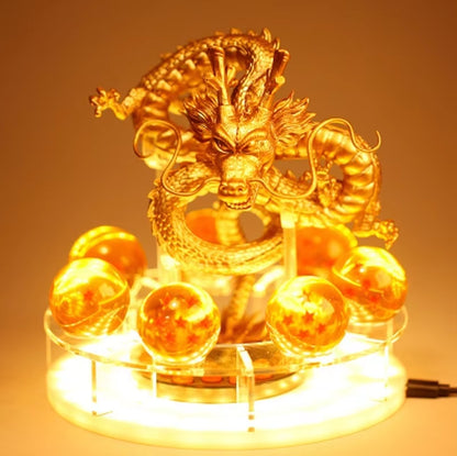 Anime  Z Shenron Lamp Super Saiyan Goku Action Figure  Shenlong Model Light Base Collection Gift