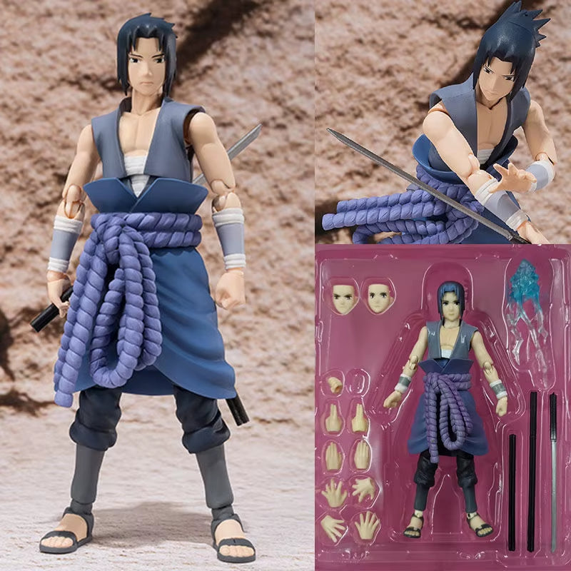 S.H.Figuarts Naruto Uchiha Itachi Sasuke Figure SHF Akatsuki Shippuden Action Figure Model Toys Joint Movable Desktop Ornament