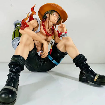 New One Piece Anime Figure Portgas D Ace Figurines Collection Pvc Action Figure Model Statue Decor Toy