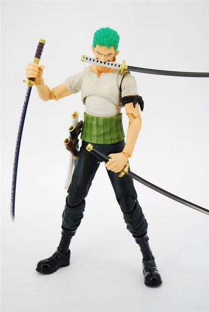 Anime One Piece Luffy Roronoa Zoro Portgas·D· Ace PVC Action Figure Toys Dolls 18Cm