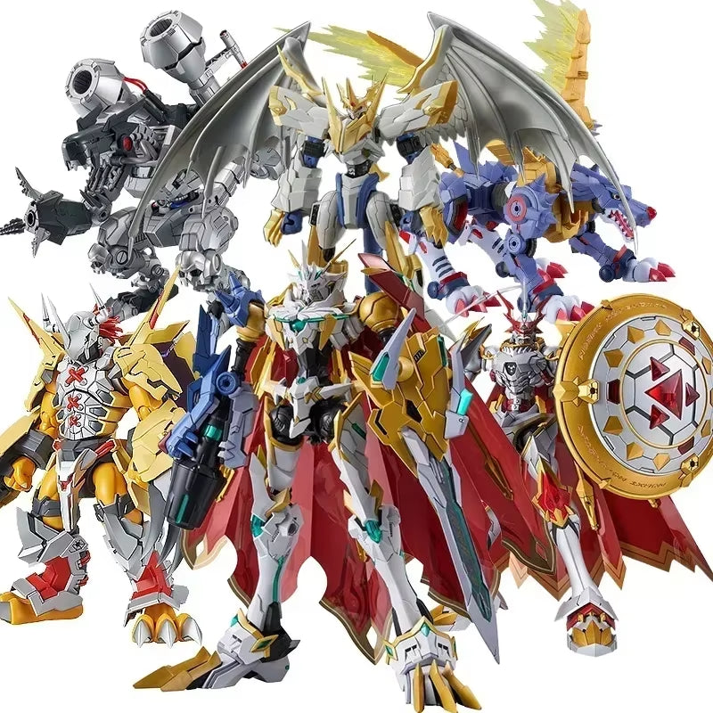 Original Anime Digimon Adventure War Greymon Garurumon Dukemon Action Figure Toys Collectible Model Gifts for Children