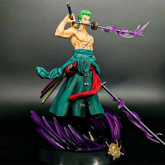 New One Piece Anime Figure Bath Blood Roronoa Zoro PVC 21Cm Action Figure Collection Exquisite Model Birthday Gifts Figurine