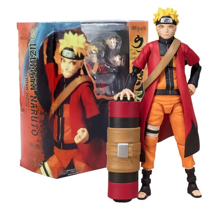 Shf Anime Naruto Figures Rasengan Uzumaki Naruto Jiraiya Action Figure Collection Doll Uchiha Sasuke Itachi Movable Model Toys