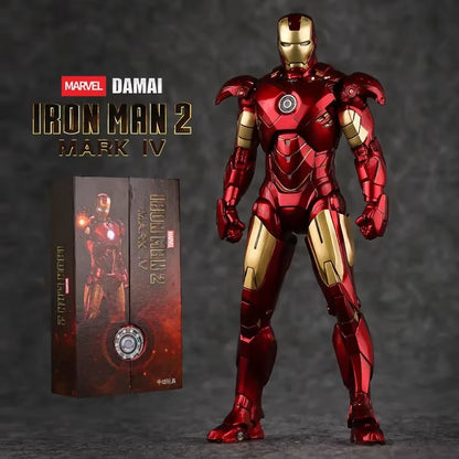 ZD Toys Iron Man MK4 Model 7Inches Action Figures Tony Stark Iron Man 1/10 Avengers Genuinely Collect Model Ornaments Boy Gifts