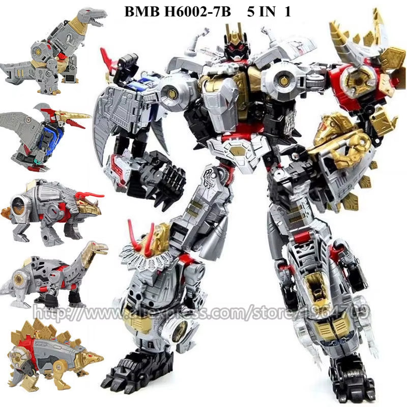 IN STOCK BMB New 5 in 1 Transformation Oversize 40CM Dinosaur Model Toy Anime KO G1 Devastator Action Figure Combined Kid Boy