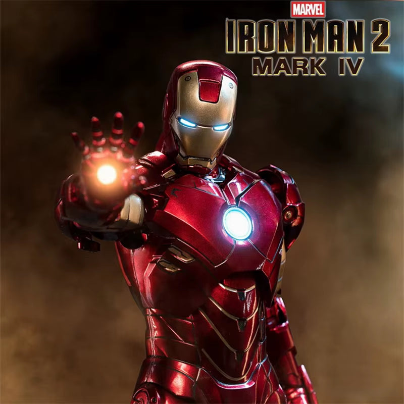 ZD Toys Iron Man MK4 Model 7Inches Action Figures Tony Stark Iron Man 1/10 Avengers Genuinely Collect Model Ornaments Boy Gifts