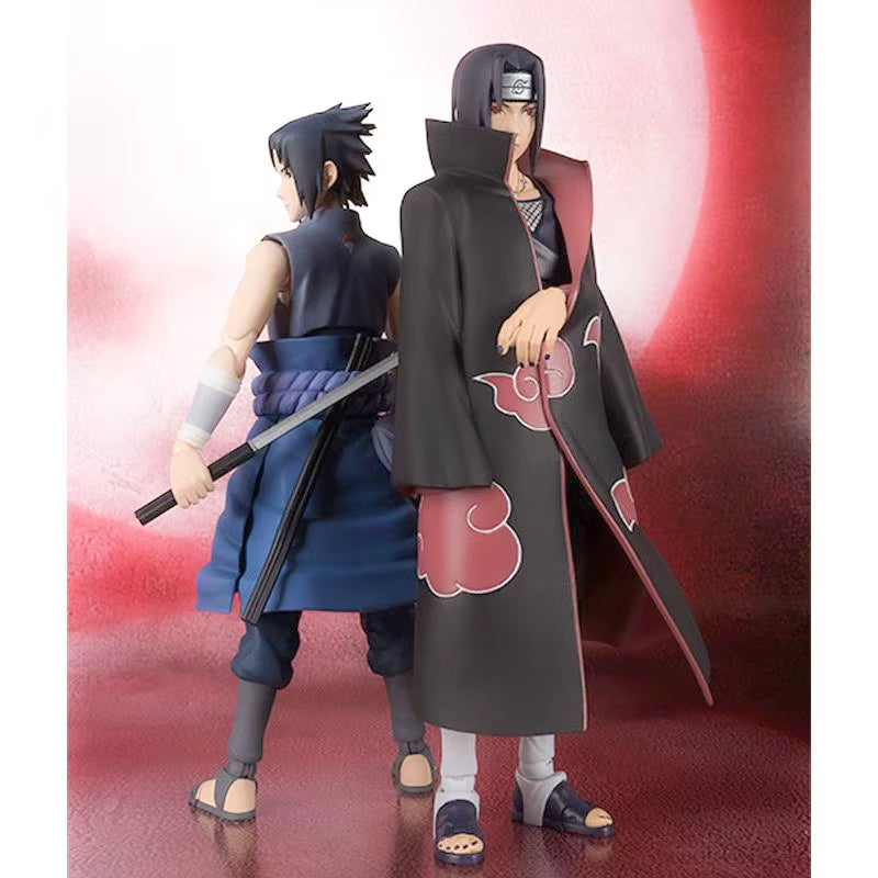 S.H.Figuarts Naruto Uchiha Itachi Sasuke Figure SHF Akatsuki Shippuden Action Figure Model Toys Joint Movable Desktop Ornament