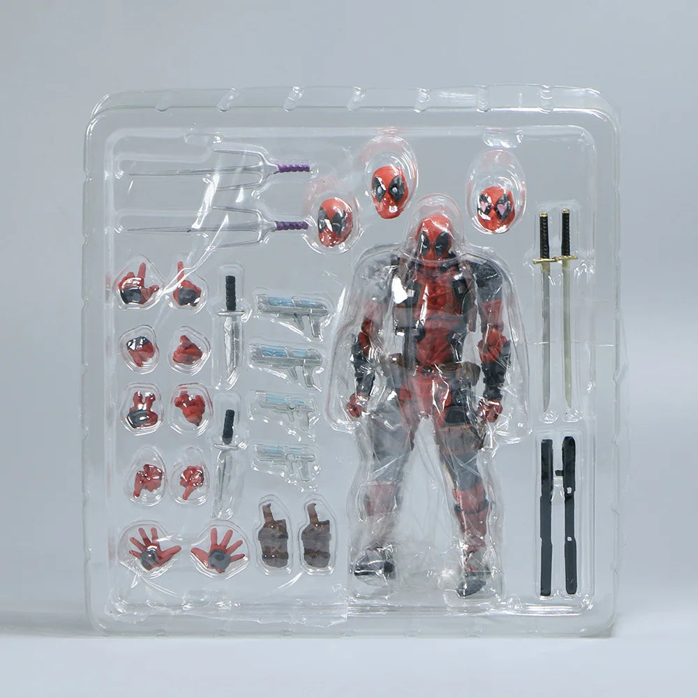 AMAZING YAMAGUCHI 15Cm X-MAN Deadpool New 2.0 BJD Articulated Joints Moveable Action Figure Model Toys