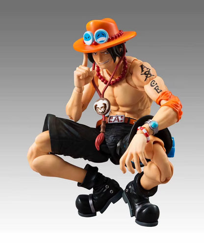 Anime One Piece 18Cm BJD Joints Moveable ACE PVC Action Figure Collection Model Toys