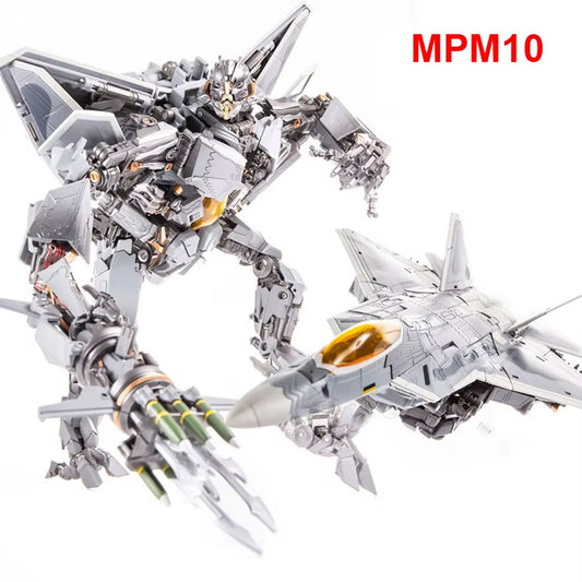 28CM Transformation Movie MPM10 MPM-10 KO Starscream Air Force Red Spider SS Zoom Plane PVC Action Figure Model Robot Toy