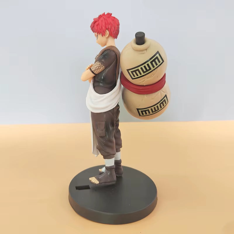 19Cm Anime Naruto Sasuke Itachi Gaara Figure Sand Gourd Battle Action Figurines PVC Model Doll Collection Toy Gift Kids