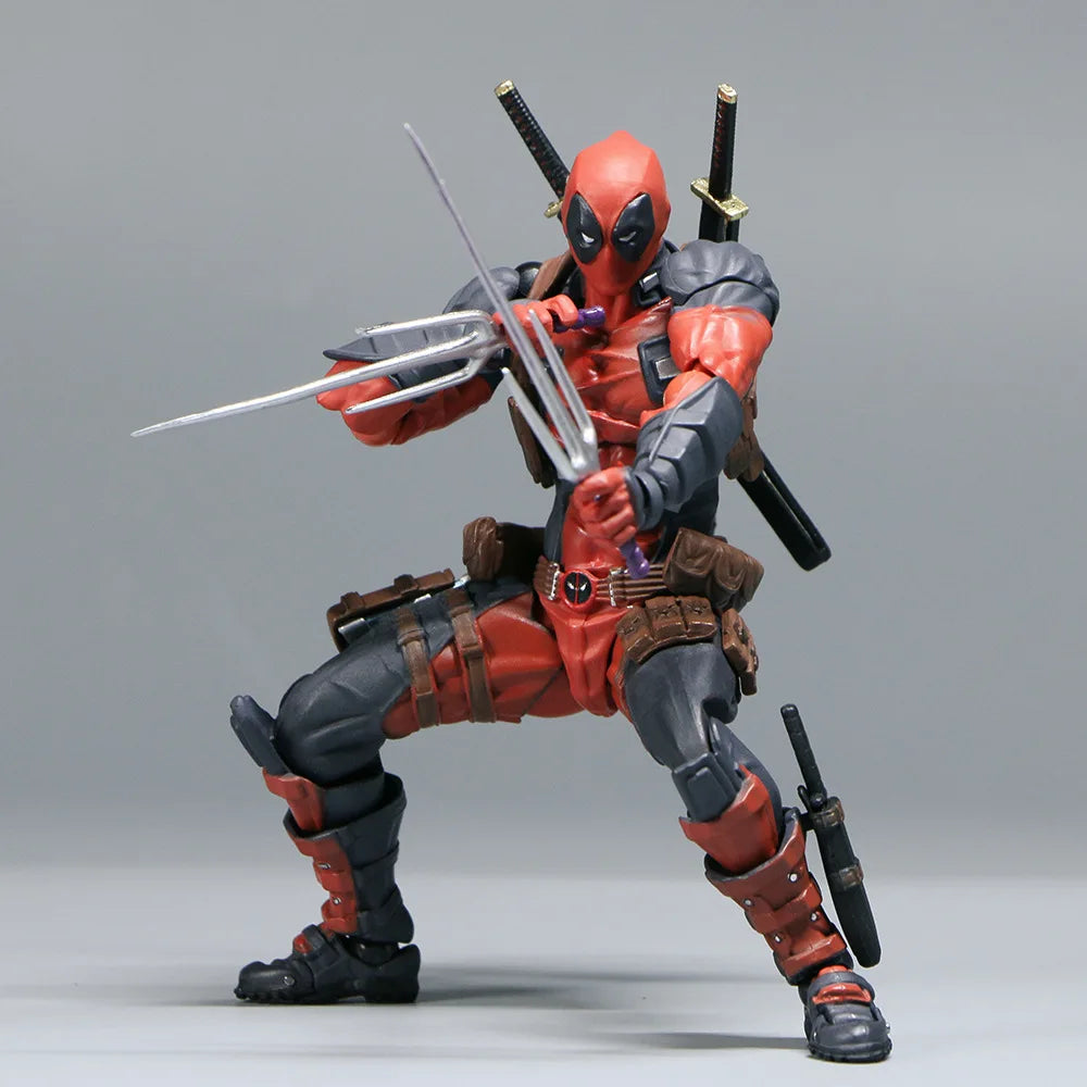 AMAZING YAMAGUCHI 15Cm X-MAN Deadpool New 2.0 BJD Articulated Joints Moveable Action Figure Model Toys