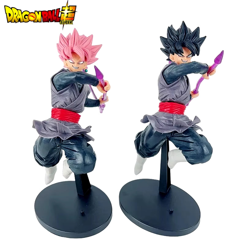 25cm Dragon Ball Super Saiyan Rose Goku Black and Zamasu Collectible PVC Statue Model for Home Decoration and Gifts