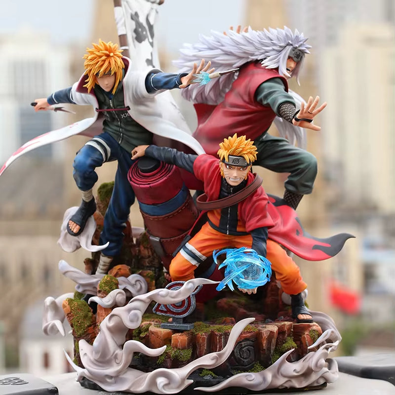 NARUTO Shippuden Figure Naruto Uzumaki Uchiha Itachi Uchiha Obito Anime PVC Action Figure Toy GK Statue Collectible Model Doll